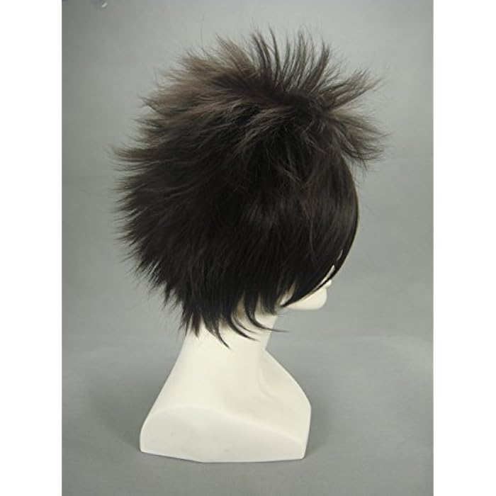 DILLARDS Naruto Sasuke Uchiha Straight Short Anime Cosplay Wigs - Image 4